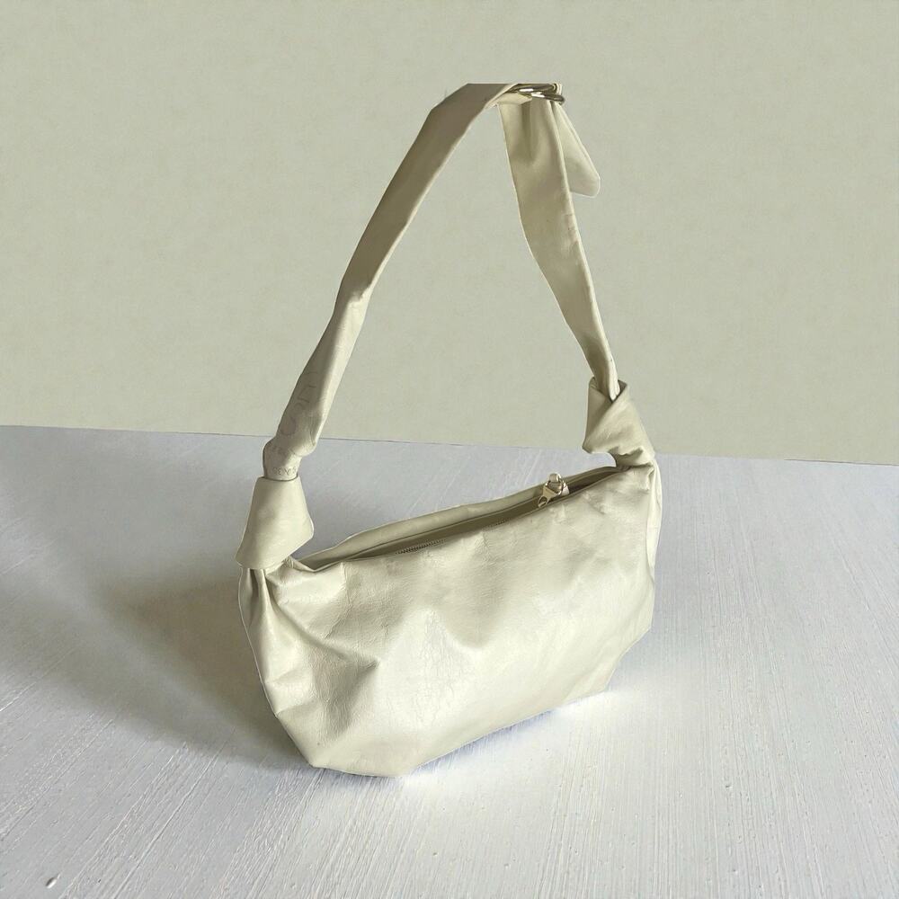 Athleta x Alicia Keys Shoulder Bag Purse Cream Limited Edition Minimalist Vegan